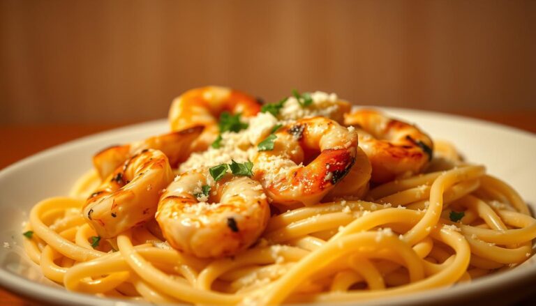 chicken and shrimp alfredo