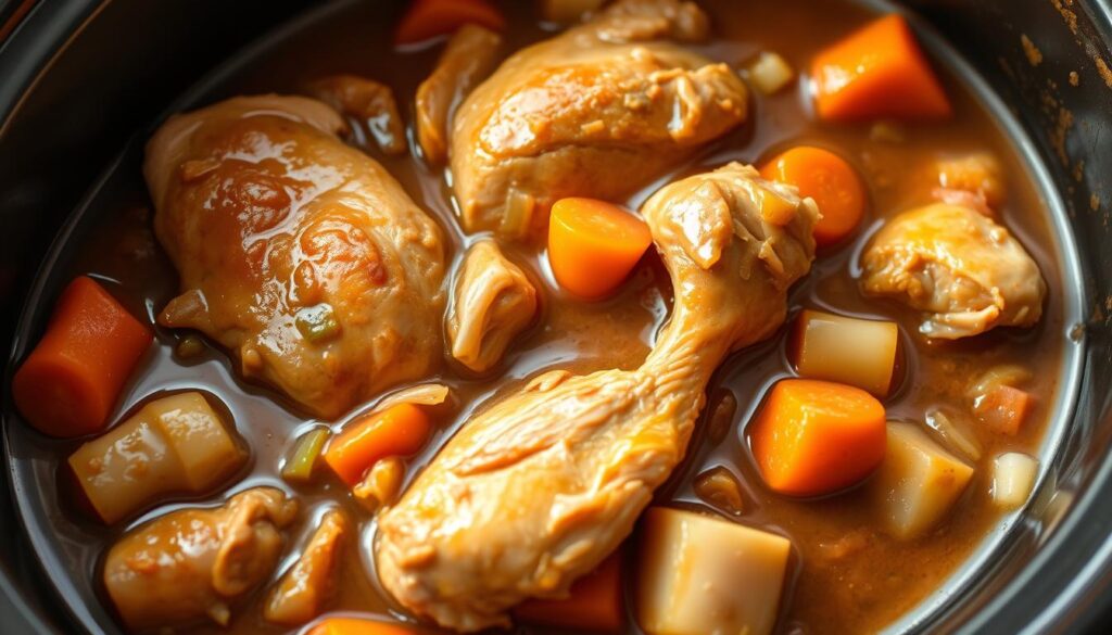 slow cooker chicken with gravy